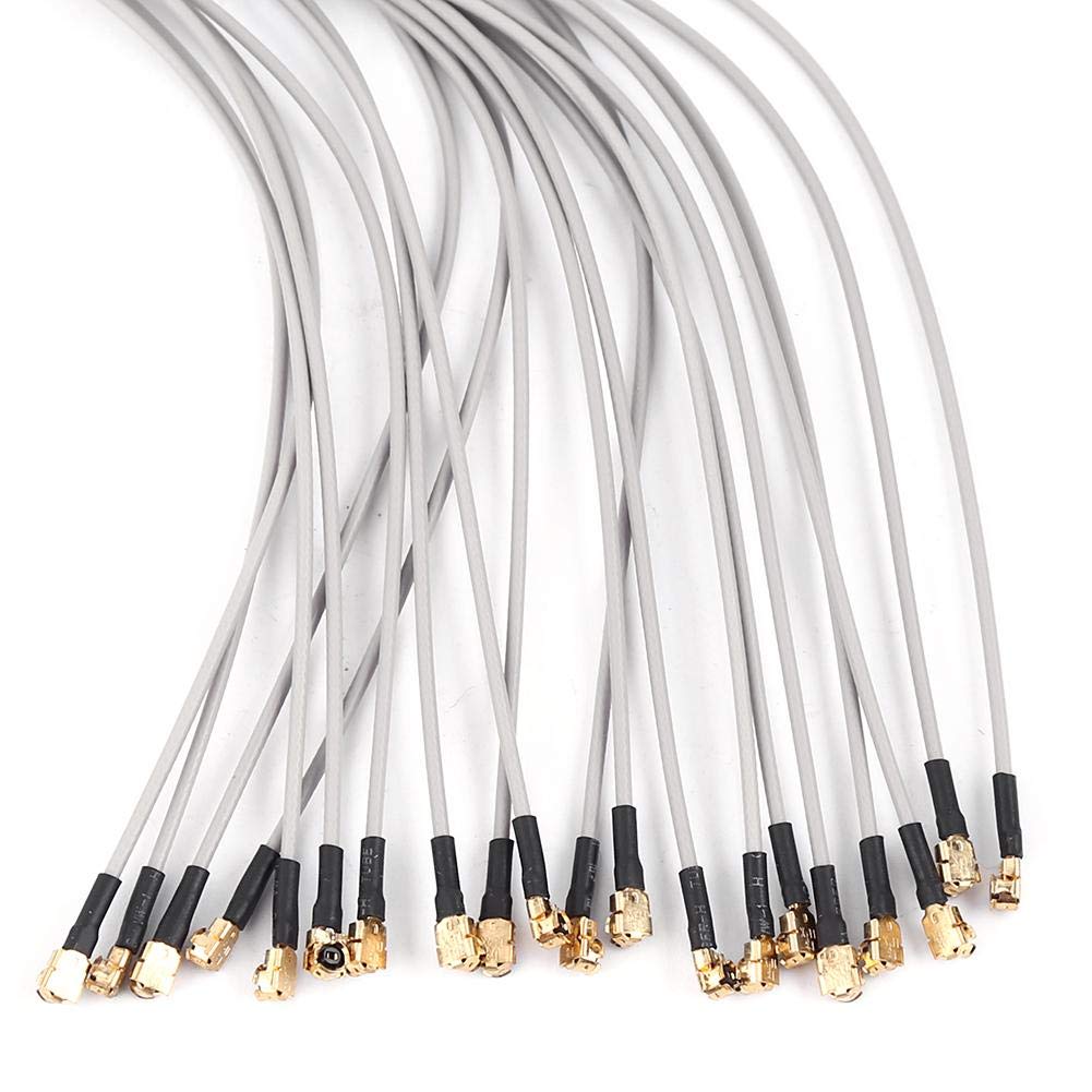 20Pcs 2.4G Receiver Antenna, ABS Aircraft Receiver Antenna Compatible Port for Futaba FrSky Replacement