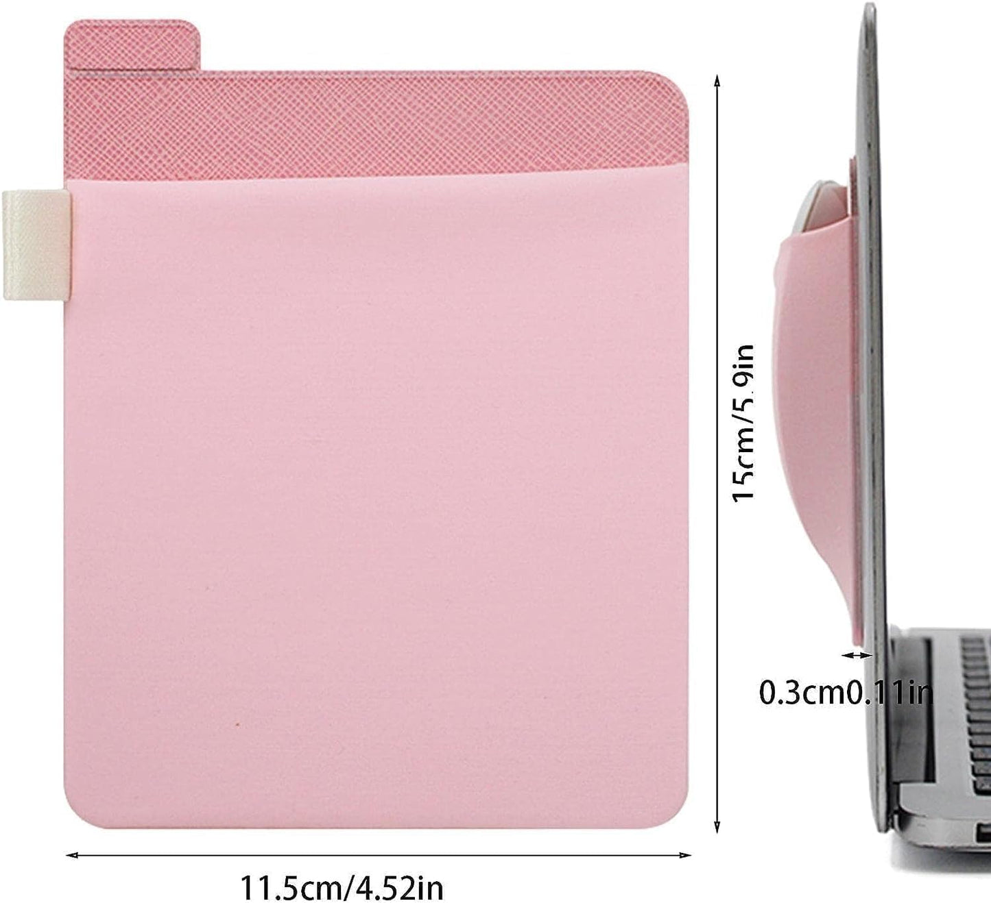 Pink External Hard Drive Holder - External Hard Drive Adhesive Carrying Case, Reusable Sleeve Storage Organizer Computer Bags and Cases for Battery