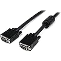 StarTech.com 10 ft. (3 m) VGA to VGA Cable - HD15 Male to HD15 Male - Coaxial High Resolution - VGA Monitor Cable (MXT101MMHQ10) Black