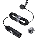 comica XLR Lavalier Condenser Microphone,CVM-V02O Omnidirectional Lapel Lavalier Microphone,Clip on Mic Interview Kit for Recorder Mixer camcorders