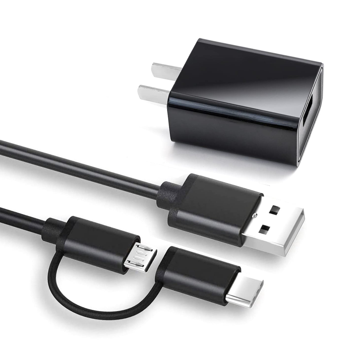 USB C & Micro Fast Charger Cable Cord for Bose 700, Sport Earbuds, SleepBuds 2, QC Earbuds, QC 20 35 45 Headphones, Soundlink Revolve Speaker, JBL