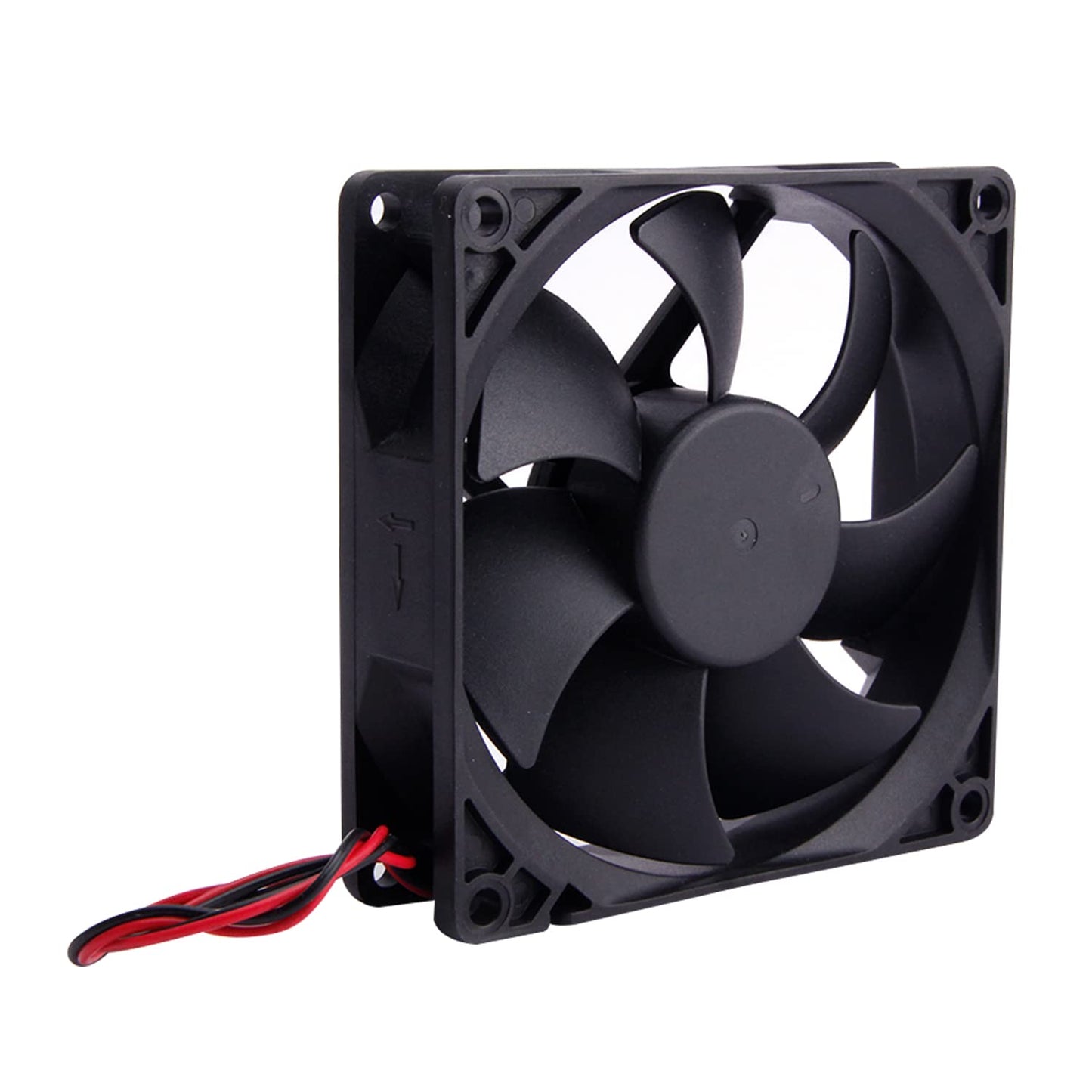Fielect 12V Brushless DC Cooling Fan 92x92x25mm Mini Cooling Fan Long Life Sleeve Bearing Computer Case Cooling Fan,0.3A 1Pcs