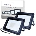 MIHEAL 2 Pack 100W LED Flood Light, Cool White, IP68 Waterproof Super Bright Work Light, 110V, Outdoor Floodlight for Yard, Garden, Garage, Lawn
