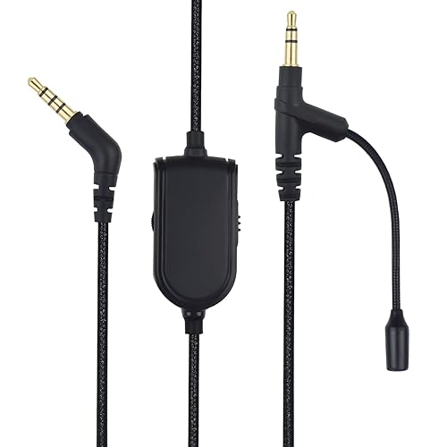 Atneway Cable Boom Microphone with Volume Control for Playstation PS4/Xbox One Controller/PC - Boompro Gaming Mic Compatible with Astro A10 A40
