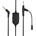 Atneway Cable Boom Microphone with Volume Control for Playstation PS4/Xbox One Controller/PC - Boompro Gaming Mic Compatible with Astro A10 A40