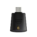 Amazon Basics Micro SD Card Reader USB-C 3.0, High Speed Data Transfer up to 200MB/s, Compatible with Smartphones, Tablets, Laptops