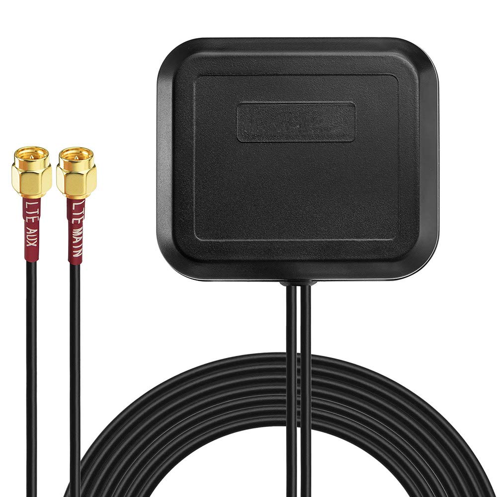 Bingfu 4G LTE Adhesive Magnetic Mount Antenna MIMO SMA Male Antenna Compatible with 4G LTE Wireless Home CPE Mobile Modem Hotspot Industrial IoT
