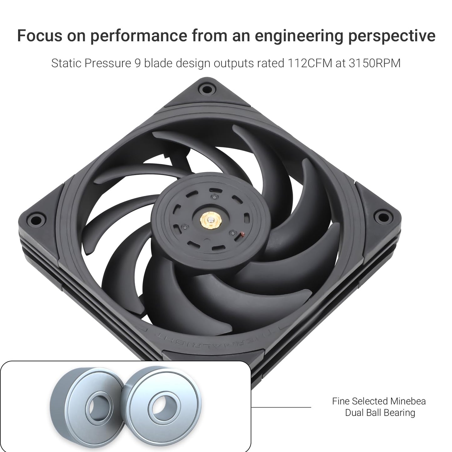 Thermalright TL-B12 Extrem CPU Fan Cooler,Industrial Grade Fans,with High Speed 3150RPM,120mm Cooling PWM Fan,Three-time Dynamic Balance