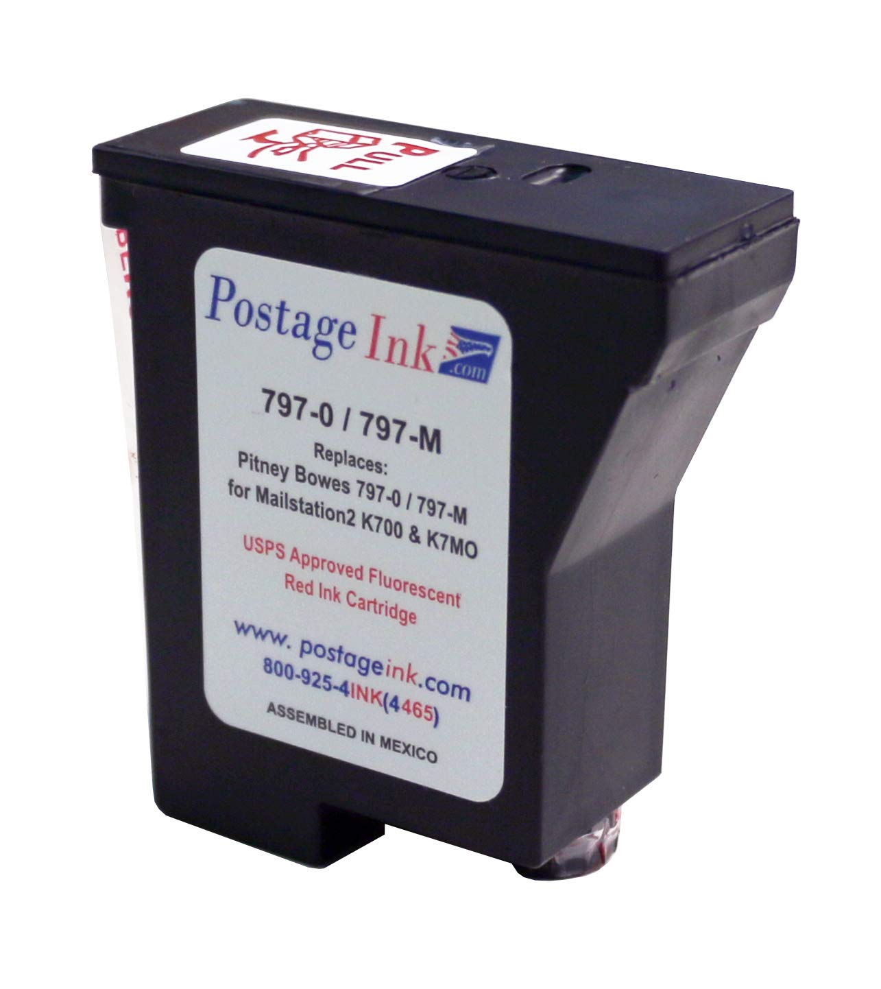 PostageInk.com 797-0/797-M Ink Cartridge Replacement for use with mailstation (K700) and mailstation 2 (K7M0) Postage Meters