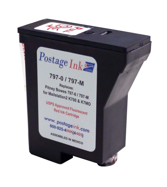 PostageInk.com 797-0/797-M Ink Cartridge Replacement for use with mailstation (K700) and mailstation 2 (K7M0) Postage Meters