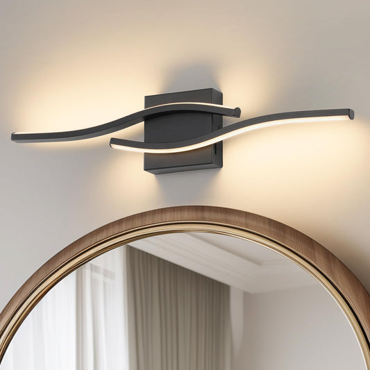 Joossnwell Vanity Light for Bathroom Lighting Fixtures Over Mirror Black Dimmable 5CCT Vanity Lighting Fixture Modern Bath Vanity Lights Bar 23 Inch
