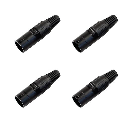 BESCOOS Toronce Profession RJ45 Date Media Ethercon Cable Connector(Black,4Pack)