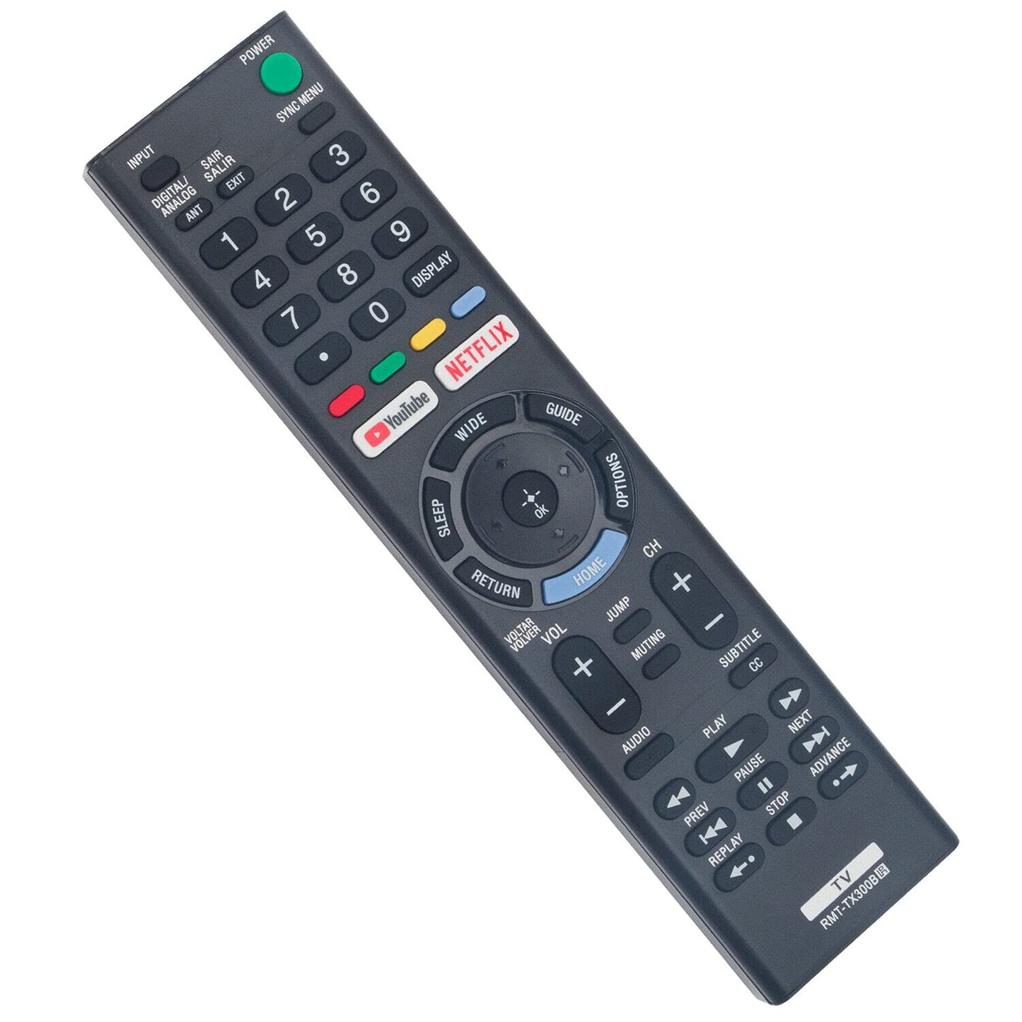 RMT-TX300B Replace Remote Control for Sony TV KD-43X727E KD-49X727E KD-55X727E KD49X725F