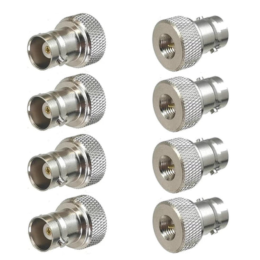 QLXHBOT SMA Male to BNC Female RF Coax Connector for Two Way Radio Walkie Talkie RF Coaxial Adapter BNC to SMA Coax Adapter 8Pcs