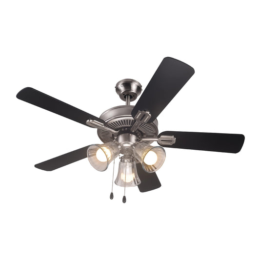 COMMERCIAL COOL 42” Contemporary Ceiling Fan with Lights, Cools up to 175 Sq. Ft., Ideal for Medium Sized Rooms, Equipped with Dual Chain, 5