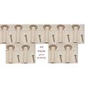 iecables White Plastic Wire Distribution Spool/Cross Connect Mushrooms with Screw (10 Pack)