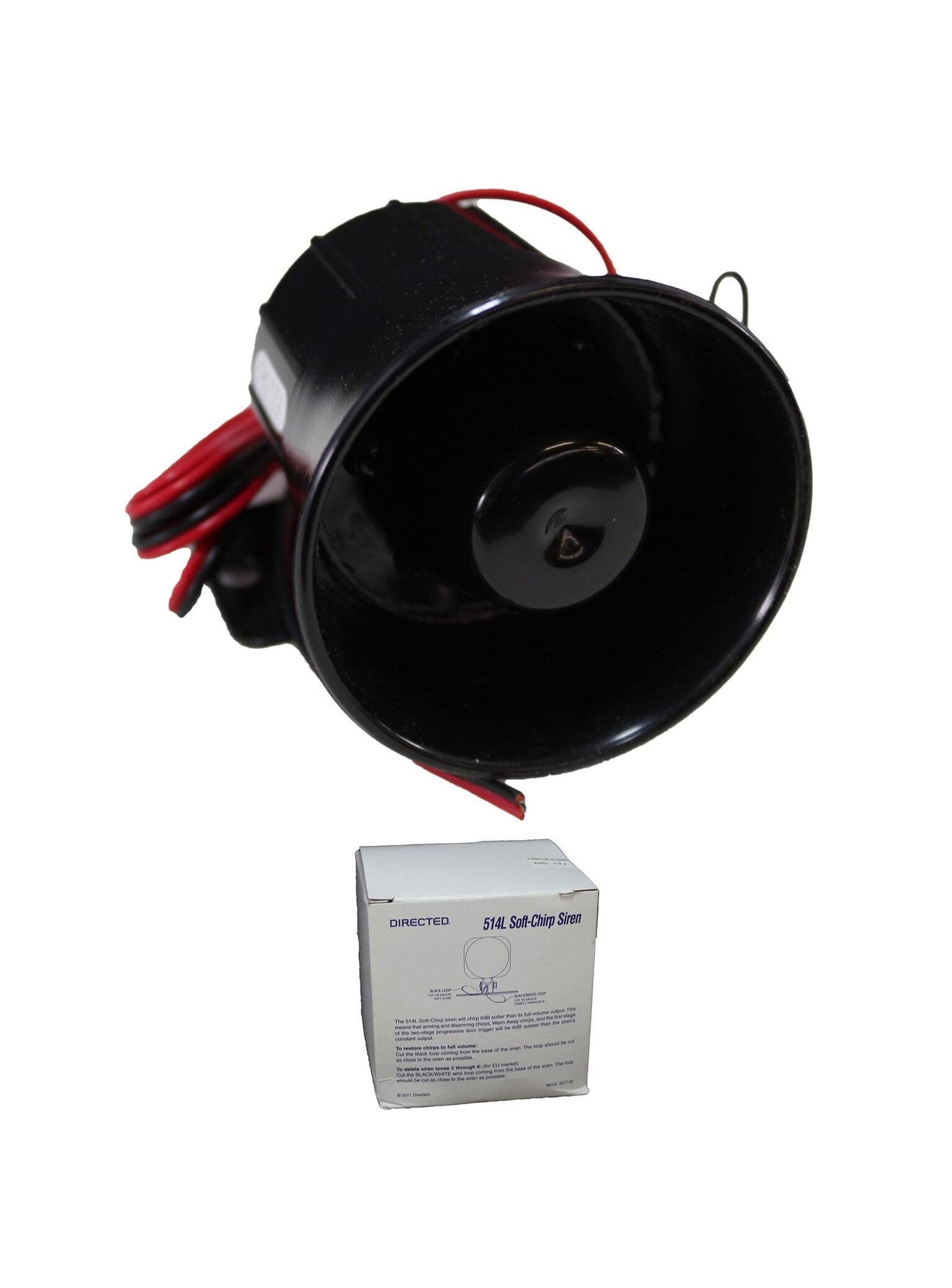 Viper Directed Install Essentials Revenger Soft Chirp 6-Tone Siren 514L - Black - Universal Fit - 120 dB - 12V DC - Passenger Car & Truck Compatible