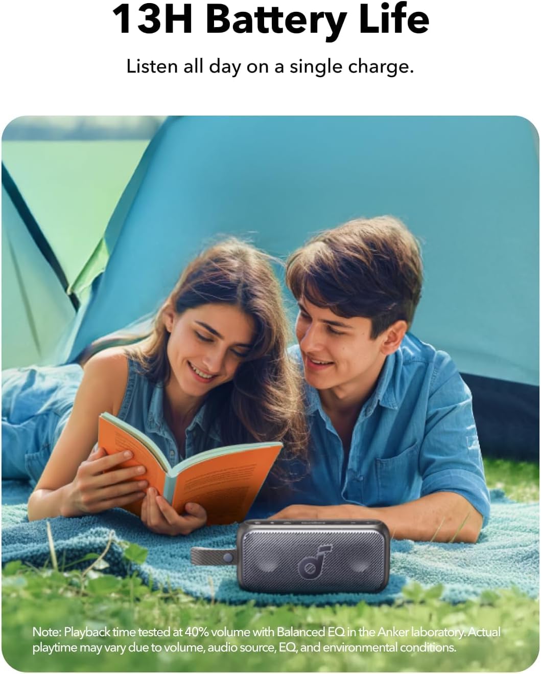 Soundcore Motion 300 by Anker, Bluetooth Speaker, Wireless Hi-Res Portable Speaker, IPX7 Waterproof, BassUp, Bluetooth 5.3, 30W Stereo Sound, 13H
