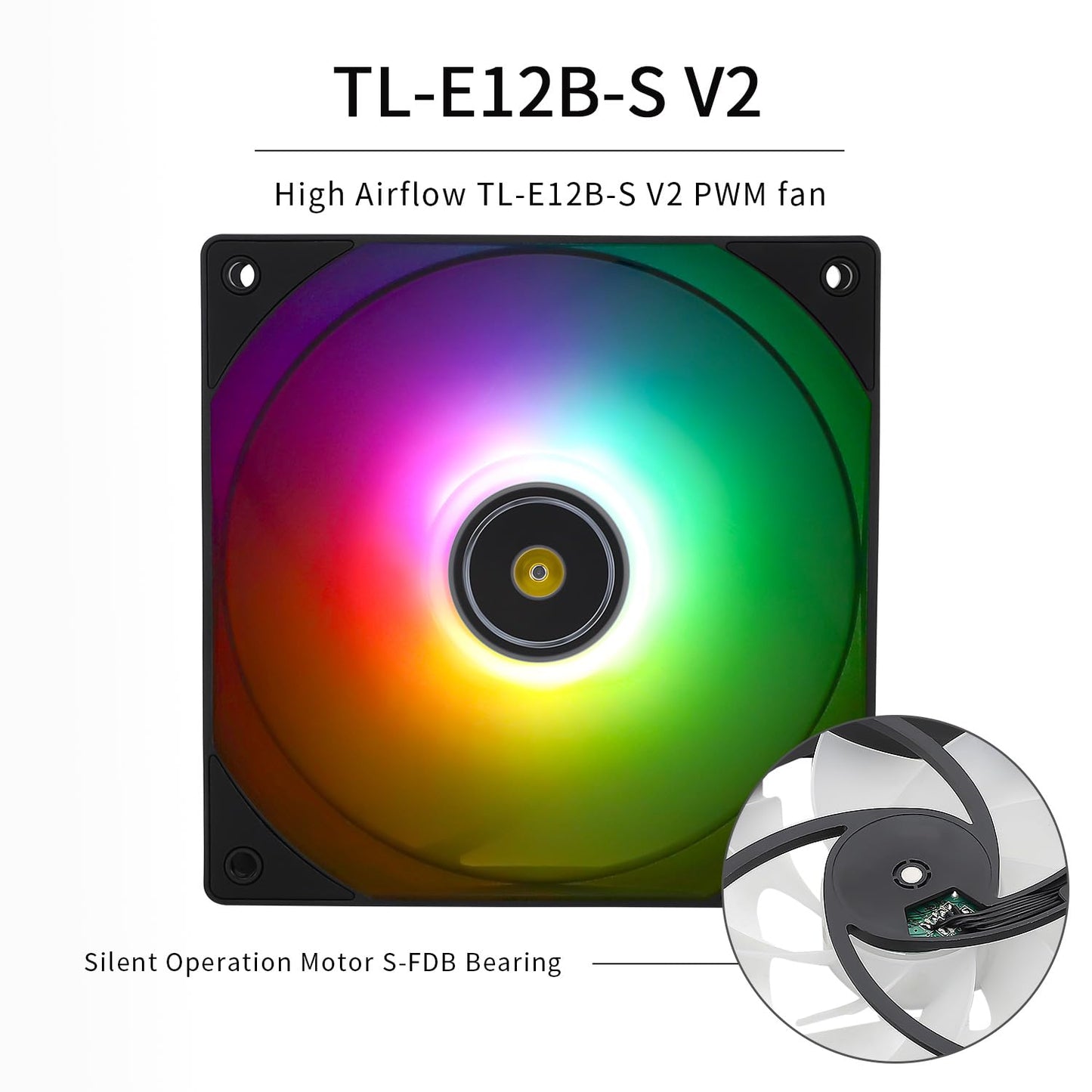 Thermalrlght Frozen Prism240 Black ARGB CPU Liquid Cooler,Efficient PWM Controlled Pump 3300RPM,2×TL-E12 Series PWM Fan,Water Cooling Computer