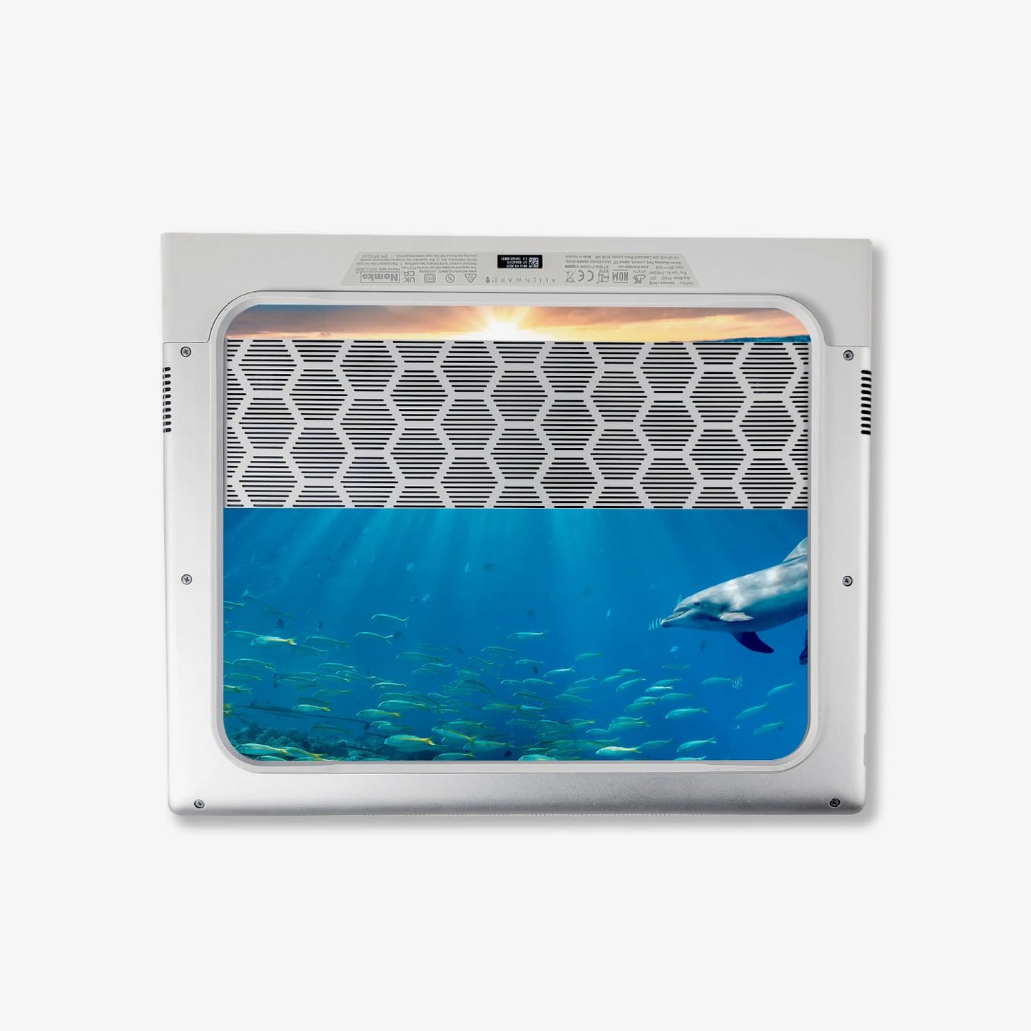 MightySkins Skin Compatible with Alienware X14 R2 (2023) Full Wrap Kit - Tranquil Swim | Protective, Durable, and Unique Vinyl Decal wrap Cover…