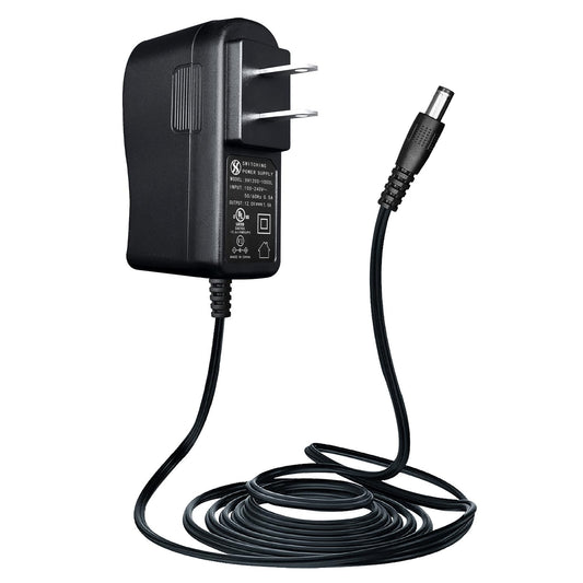 UL Listed 12V 1A 10ft Power Supply Adapter, AC to DC 12W 12V 1000mA 800mA 500mA 100mA Replacement Power Cord for CCTV Security Camera DVR LED Strips…