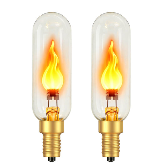 Vicstone E12 Flame Light Bulbs Real Flickering Effect LED Candelabra Bulb
