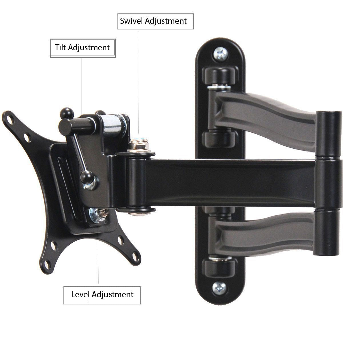 VideoSecu Swing Arm TV Wall Mount Bracket for Toshiba 19SL410U 19L4200U 24SL410U 24L4200U 24SLV411U 24V4260U LED LCD Flat Panel Screen TV ML15B A28