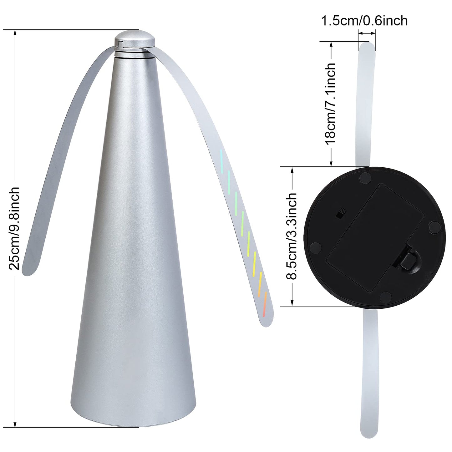 PIOPIAONIU 5 Pcs Table Fly Fans for Indoor and Outdoor Food Fans for Restaurant,Home Party