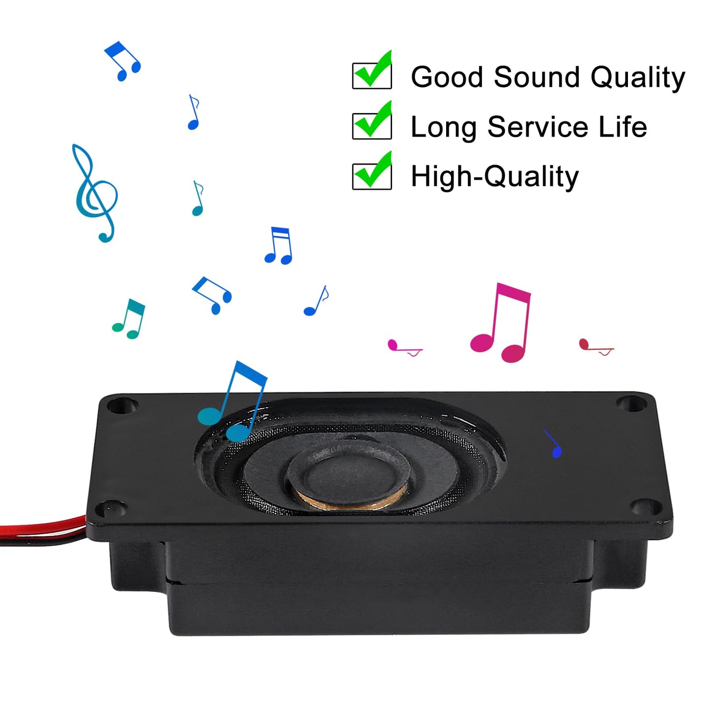 AITIAO 6pcs Speaker 3 Watt 8 Ohm Single Cavity 8ohm 3w Mini Speaker with Separating Interface Full-Range Cavity Mobile Portable Advertising Machine