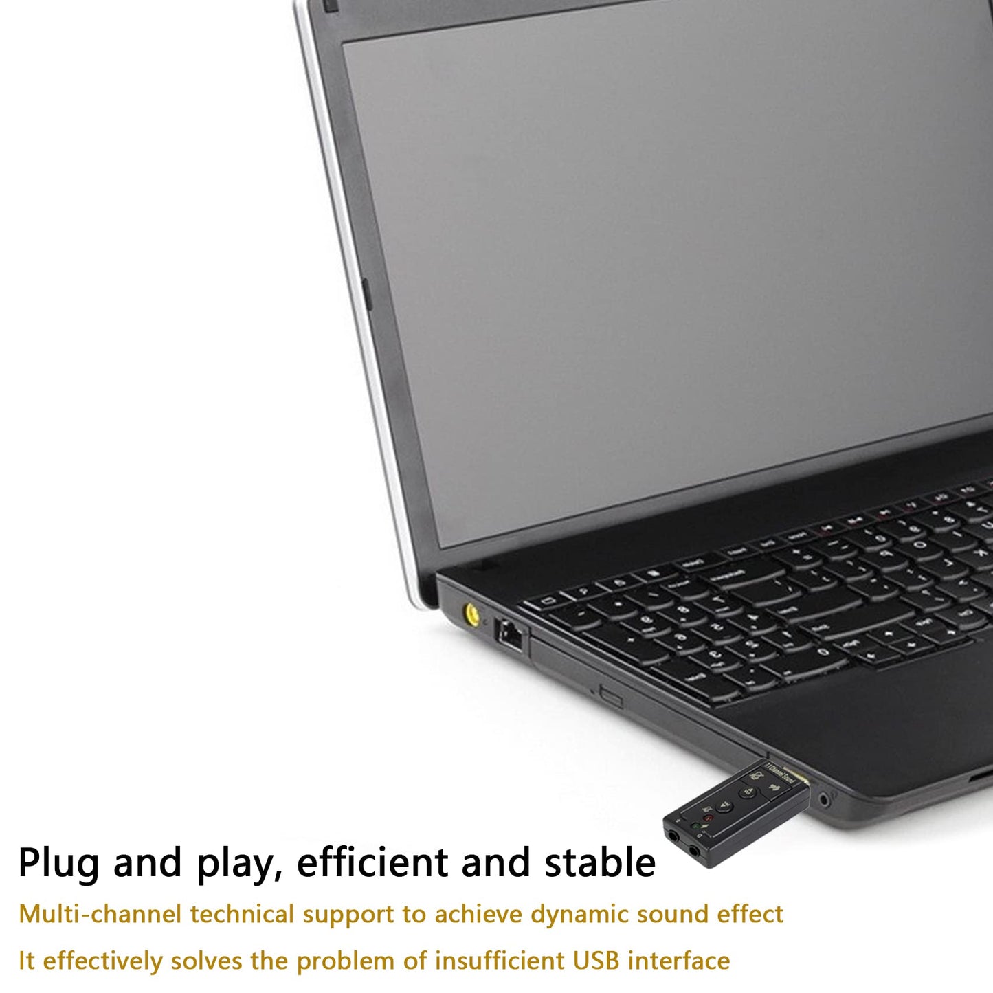 DSYJ 7.1 Channel USB External Sound Card Audio Adapter