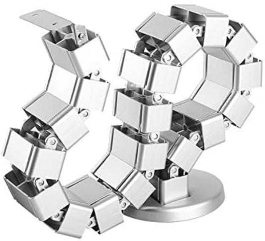 StarTech.com Spine Cable Management - Weighted Base Plate - Cord Cover - Cable Organizer - Cord Protector - Cable Raceway (CMVBMOD) Silver