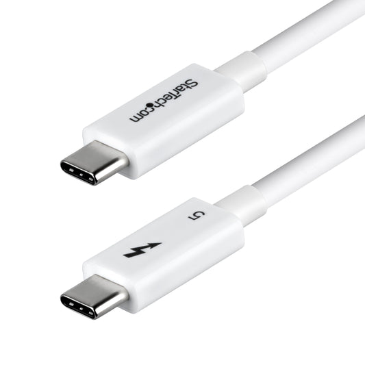 StarTech 3ft/1m Thunderbolt 5 Cable USB-C 80Gbps 240W PD 8K 60Hz White