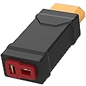 New Upgraded XT60 Male to T-Plug Female Connector Adapter No Wires RC LiPo Battery Connectors for RC Car Boat Drone RC Car Plane Lipo Battery ESC
