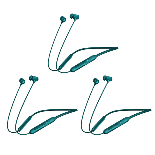 CXPSUE Neckband Bluetooth Headset | 3-Pack Set |180-Hour Endurance | ENC Noise Reduction | 10-Min Charge for 10-Hour Use (3Green)