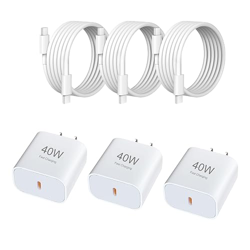 i Phone 17 16 Fast Charger, USB Charging Block, Type C Power Adapter with C to c Cable, Suitable for iPhone iPhone 17/17 Air/17 Pro Max/16/15 ?3 Pack?