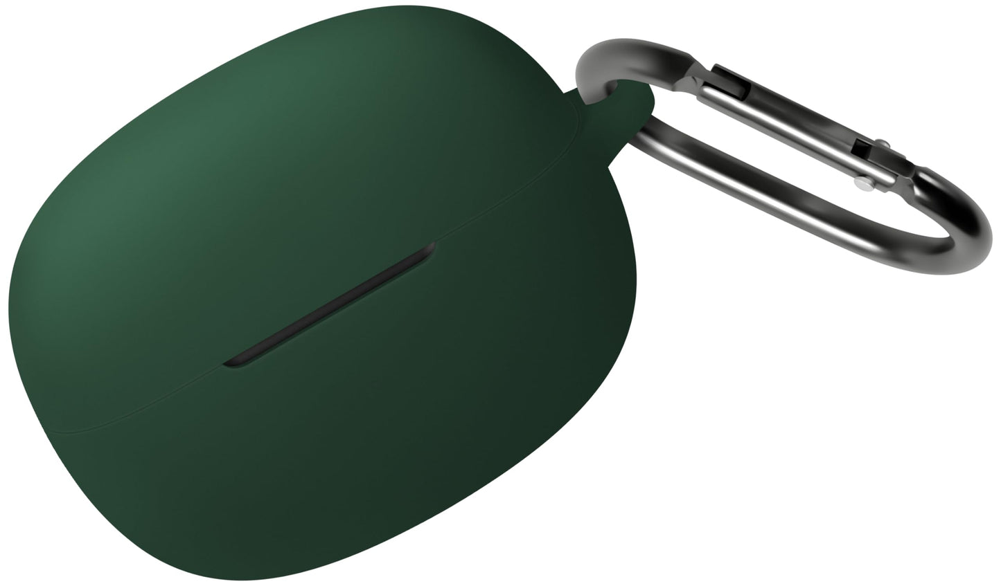 Geiomoo Soft Silicone Cover for SHOKZ OpenDots ONE Case, Scratch Resistant Flexible Protective with Carabiner (Emerald Green)