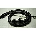 DIY-BizPhones 5-Pack Flat Black 12' Ft Handset Cords Compatible with Yealink IP Phone SIP T4 T4S T5 T5S Series T40P T41P T41S T42P T42S T46G T48G T48S