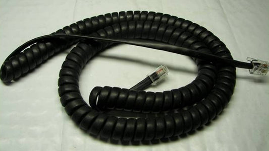DIY-BizPhones 10-Pack Flat Black 12 Ft Handset Cords Compatible with Yealink SIP T4 T4S T5 T5S Series T40P T41P T41S T42P T42S T46G T48G T48S T49G
