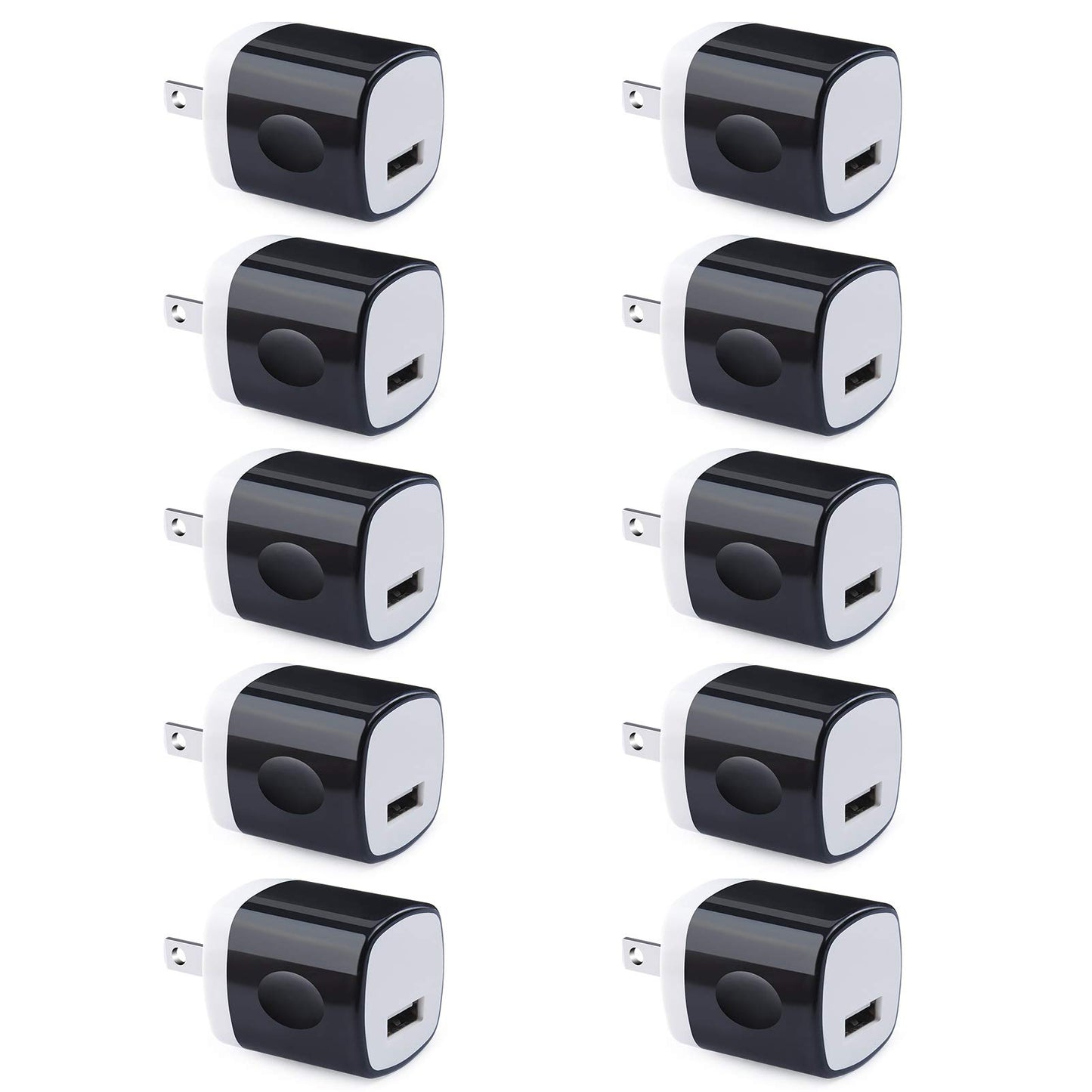 Wall Adapter 10 Pack,UorMe 1A 5V Single Port Charger Power USB Plug Charging Cube Block Box Compatible iPhone 14 13 12 SE 11, Galaxy S23 Ultra S22 S21