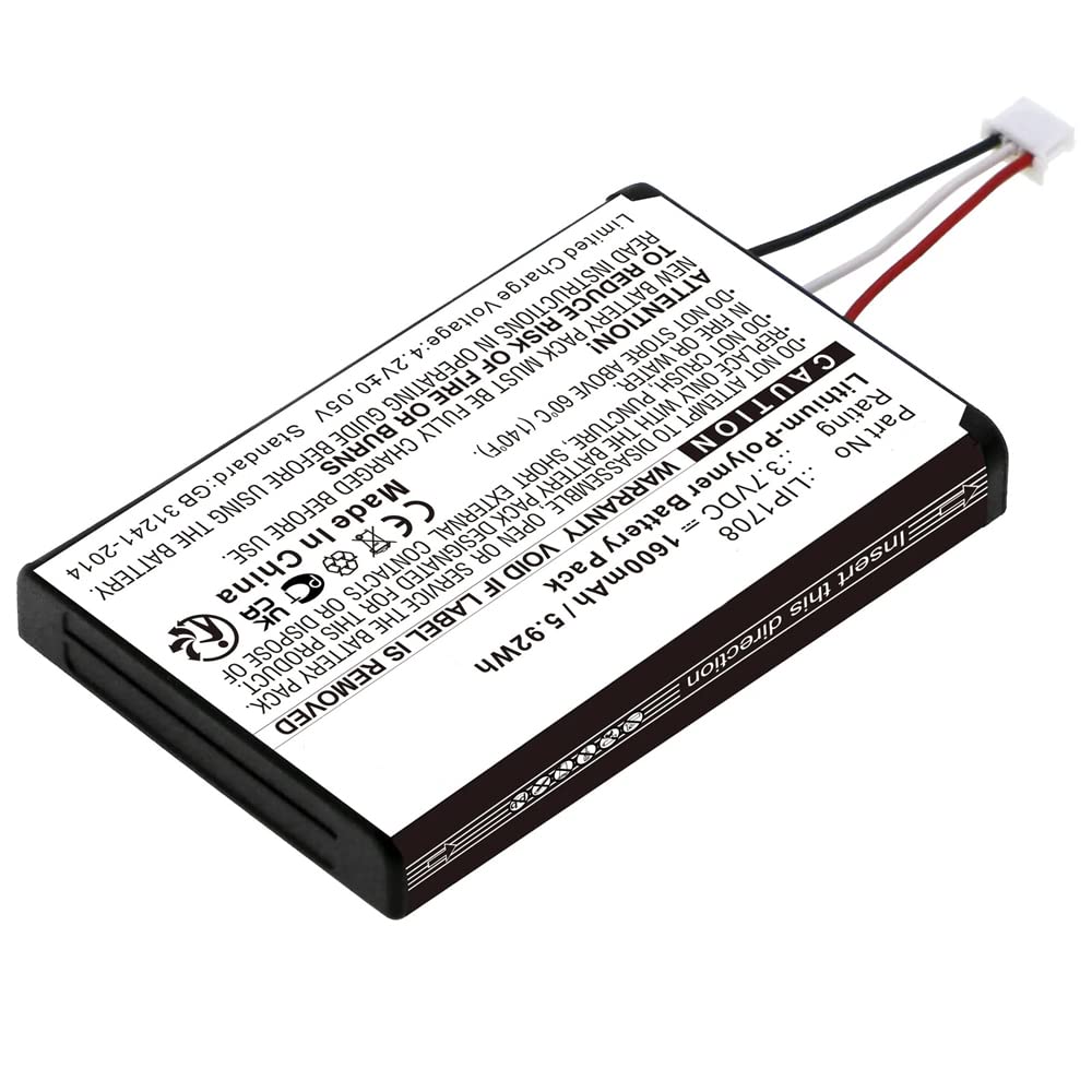 MPF Products LIP1708 Battery Replacement Compatible with Sony PlayStation 5 PS5 DualSense Wireless Controller CFI-1015A, CFI-ZCT1W with Installation