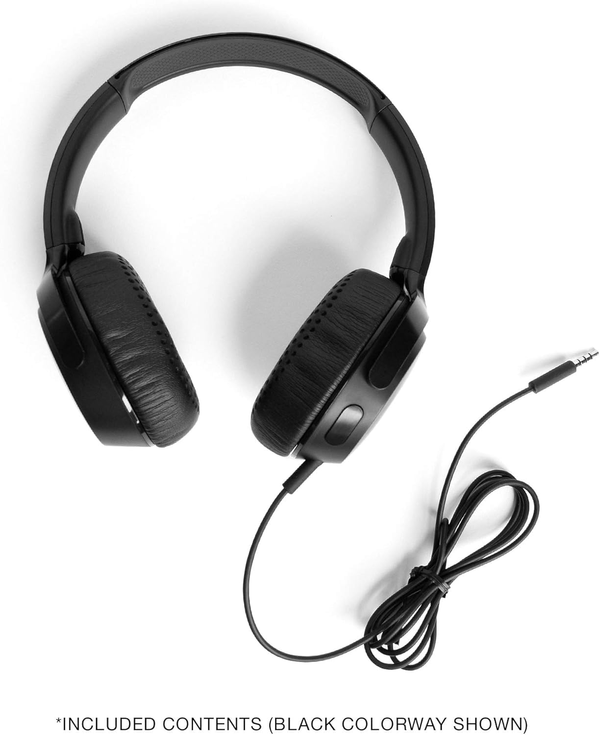 Skullcandy Riff Wired On-Ear Headphones - Black, Lightweight Design, Supreme Sound, Built-in Microphone, Music & Call Controls, Tangle-Free Cable…