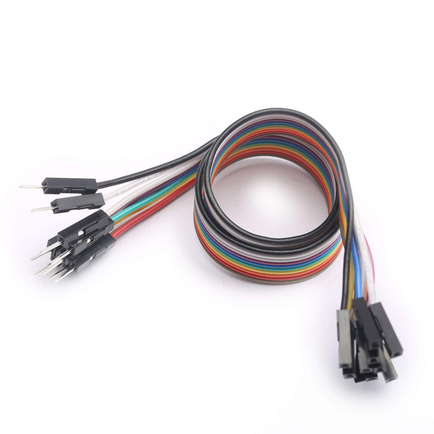 DEVMO Multicolored 10pcs Male to Female Dupont Wire Jumper Cable Ribbon Compatible with SMT32 Ar-duino Raspberry Pi Breadboard 30cm