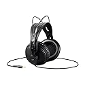 Monoprice - 116150 Modern Retro Over Ear Headphones with Ultra-Comfortable Ear Pads Perfect for Mobile Devices, HiFi, and Audio/Video Production Black