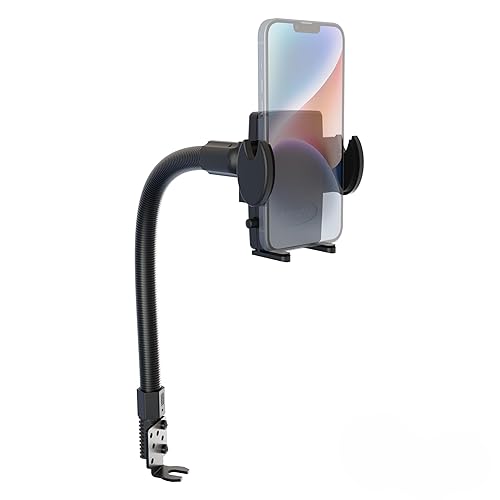 Arkon Mount Car or Truck Seat Rail/Floor Phone Mount | Universal Compatible | Flexible Gooseneck | Easy Installation | Truck Phone Mount | Phone