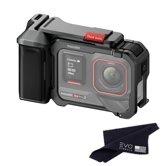 Insta360 Ace Pro 2/Insta360 Ace Pro Xplorer Grip Kit (Slate Grey), More Comfortable Grip, transforms Your Camera into The Ultimate Tool for Street