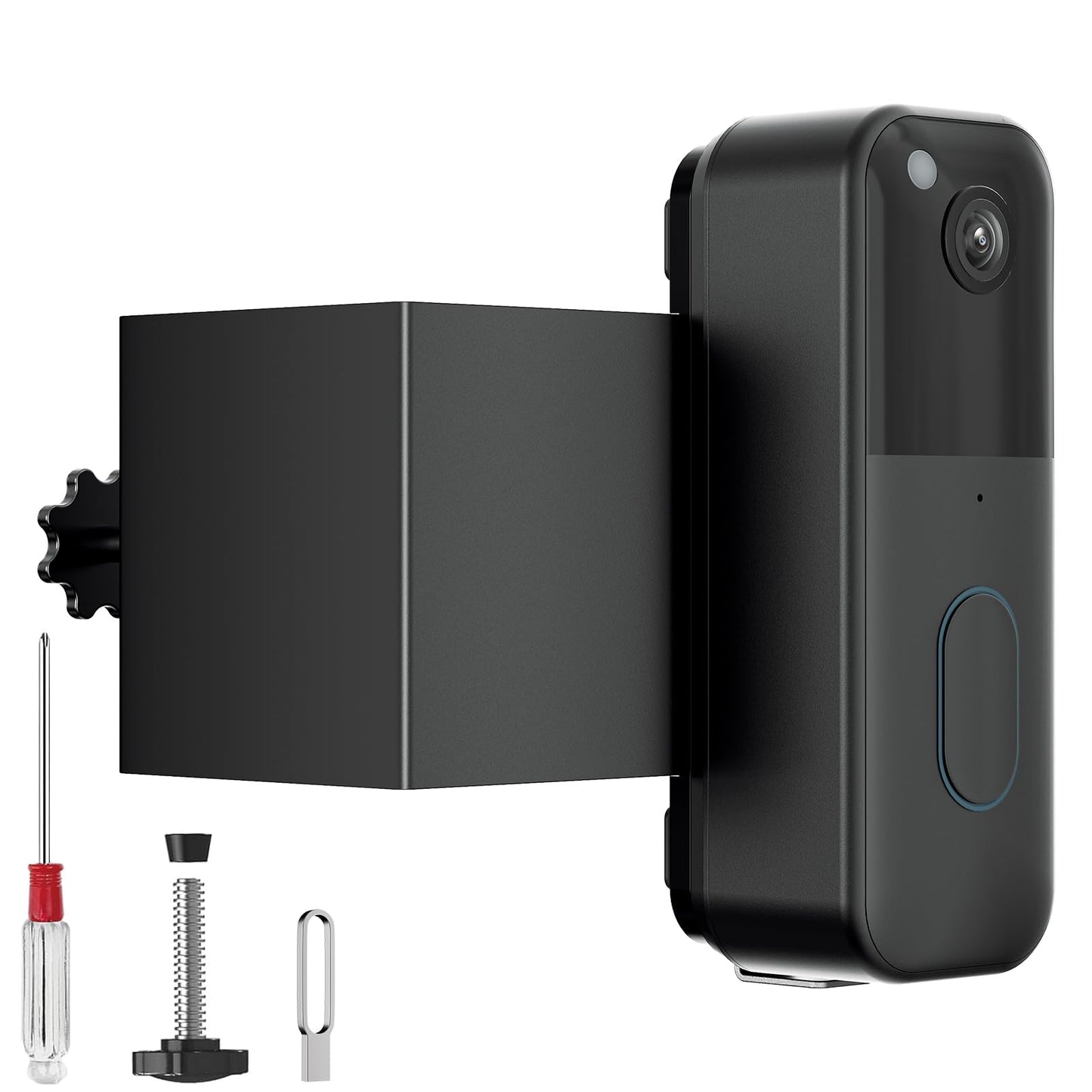 Blink Doorbell Mount No Drilling Bracket Fit for Blink Video Doorbell (1st & 2nd Gen) No Front Cover, Anti-Theft