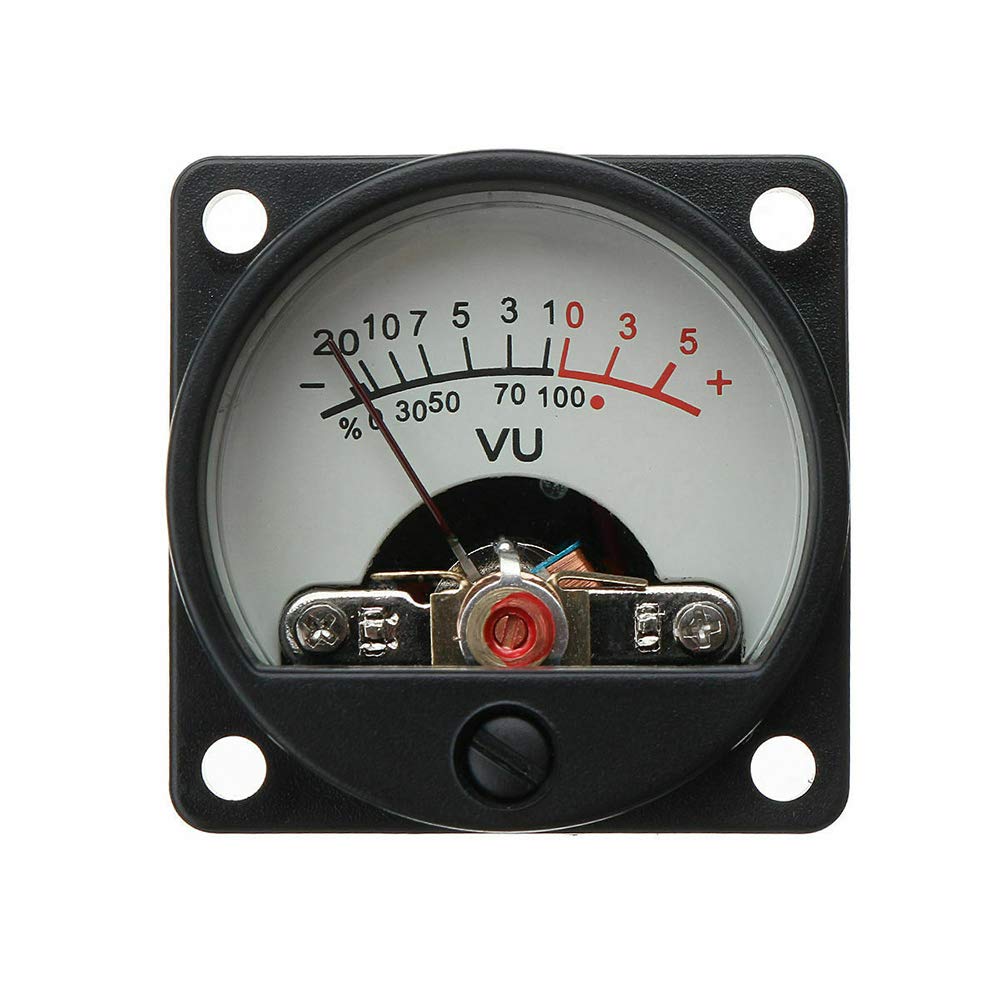 VU Meter 2x Panel VU Meter Warm Back Light Recording & Audio Level Amp with Driver Board