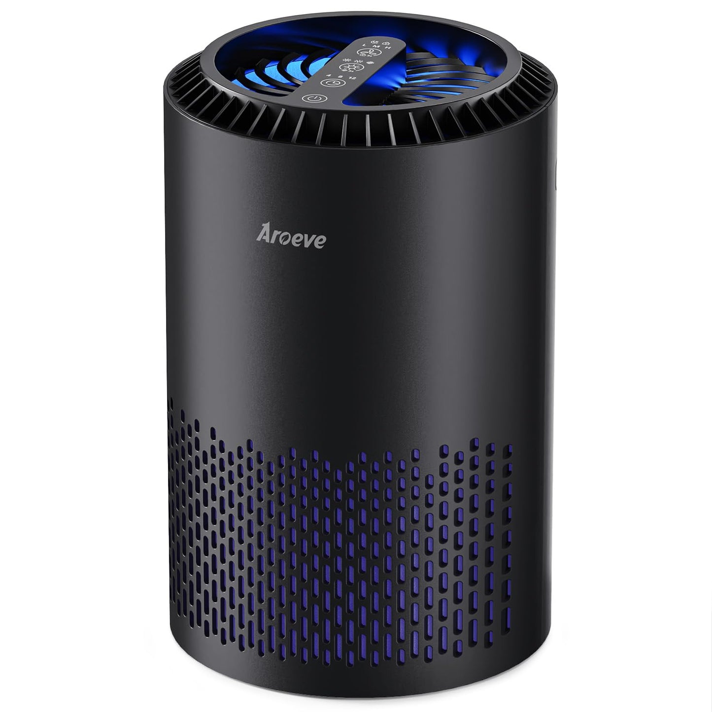 AROEVE Air Purifiers for Bedroom with Sleep Mode Speed Control-MK01A(Black)