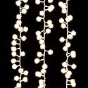 Raz Imports Lights 8' White Snowball Snake Light with 130 Warm White Lights