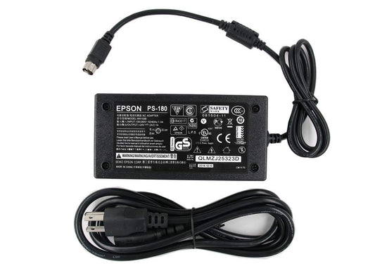 24V AC Adapter Replacement Fit for Epson PS-180 PS-170 PS-150 PSA242 C32C825343 M159A M159B M235A M129C TM-T88II TM Series T88III POS Printer DC…